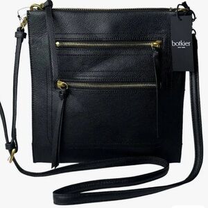 NWT, Leather Botkier Black Crossbody Bag